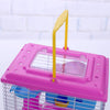 Pet Cage Hamster Cottage with Transparent Skylight Double Layer House